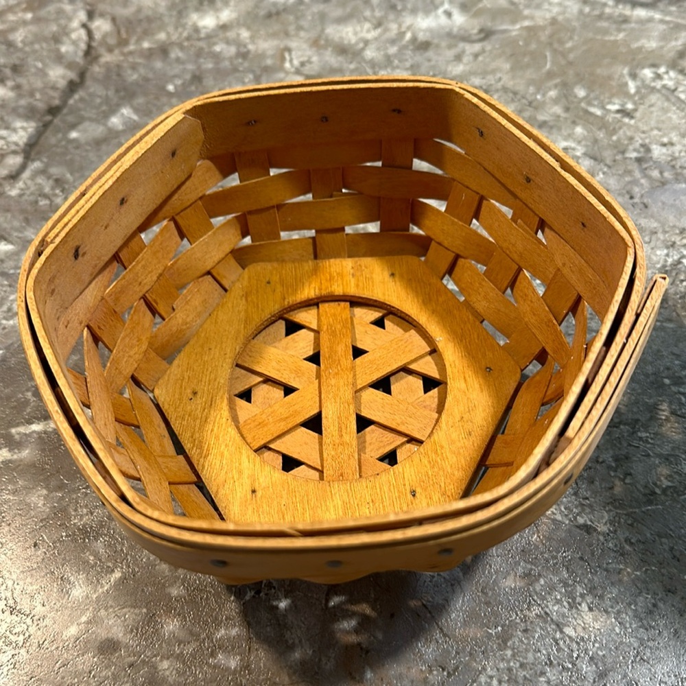 Longaberger small hexagon basket